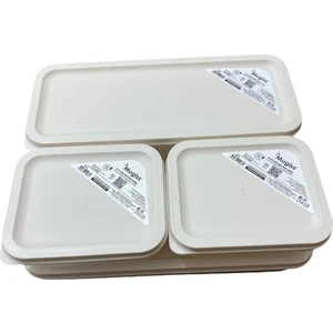 Buzdolabı ve Buzluk Için Alfa Ürün Saklama Kabı 4lü Set