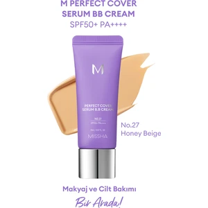 Yaşlanma Karşıtı Bakım ve Aydınlık Görünüm Sunan M Perfect Cover Serum BB Cream SPF50+/PA++++ No:27