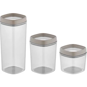 Vakumlu Kapaklı Erzak Ürün Saklama Kabı Organizer 12'li Set 3 Boy