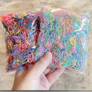 Tek Kullanımlık Renkli Mini Lastik Toka 500 Adet