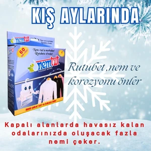 Rutubet Giderici Nem Emici Koku Küf ve Korozyon Önleyici 1 Kutu 2 Paket 1 kg