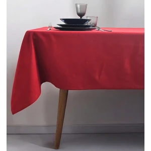 Pikko Home Kırmızı Kadife Dokulu Dertsiz Masaörtüsü