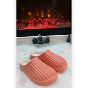 Kışlık Ev Ofis Hafif Içi Kürklü Terlik