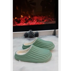 Kışlık Ev Ofis Hafif Içi Kürklü Terlik