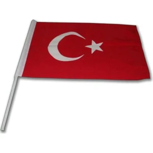 Sopalı Bez Türk Bayrak 20X30CM - Tekli