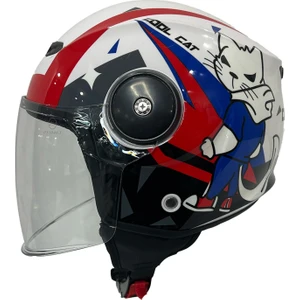 Sw 814 Cool Cat White Çocuk Kaskı - L
