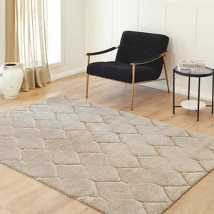 Kaşmir Halı Süpersoft Grace Bej 50x80 cm Salon Mutfak Halısı Yolluk Kilim