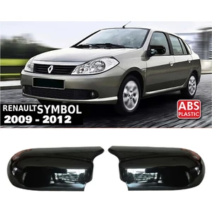 Mayuk Dizayn Renault Symbol Mk2 Batman Yarasa Ayna Kapağı Piano Black 2009 2010 2011 2012