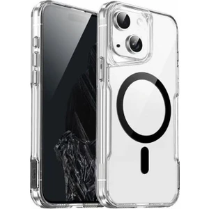 Apple iPhone 13 Kılıf Renkli Kamera Çıkıntılı Magsafe Şarj Özellikli T-Max Magsafe Sert Kapak + Ekran Koruyucu