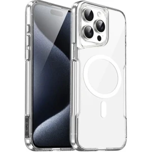 Apple iPhone 13 Pro Max Kılıf Renkli Kamera Çıkıntılı Magsafe Şarj Özellikli T-Max Magsafe Sert Kapak + Ekran Koruyucu