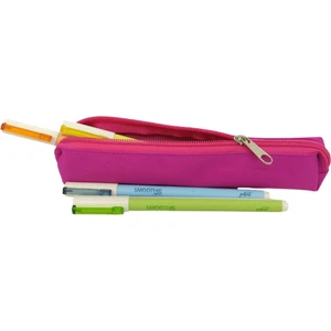Pembe Mini Sosis Kalem Çantası Kalem Kutusu Su Geçirmez Dayanıklı Imperteks Kumaş Kalemlik