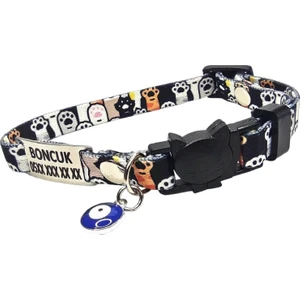 Ayz Markalama Güvenlik Kilitli Kedi Tasması, Isimli Kedi Tasması, Kedi Isimlik, Kedi Künyesi, Safety Click Tasma, Isme Özel Tasma