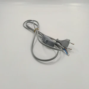 Retro Vitrini Dekoratif 2 Metre Aç-Kapa Arapuar Anahtarlı Fişli Hazır Lamba-Abajur Kablo Seti Gri Renk