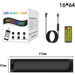 Wearfitpro LED Matrix Panel Dijital Ekran Kumandalı App Kontrollü LED Ekran