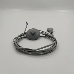 Retro Vitrini Dekoratif 3 Metre Aç-Kapa Yerpuar Anahtarlı Fişli Hazır Lamba-Abajur Kablo Seti Gri Renk