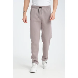 Erkek Gri 3 Iplik Rahat Kesim Düz Paça Kışlık Eşofman Altı