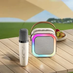 Arell Teknoloji Kablosuz Mikrofonlu Rgb Karaoke Bluetooth Hoparlör