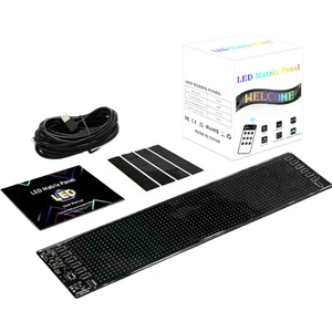 Matrix Esnek LED Panel 9*37CM Uzaktan Kumandalı Araç Camı Uyarı Paneli Aksesuar