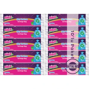 Battal Boy Çöp Poşeti 75X90 10'lu Rulo 100 Adet