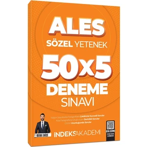 İndeks Akademi 2025 ALES Sözel Yetenek 5 Deneme Sınavı Çözümlü