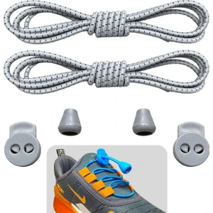 Akıllı Bağcık, Pratik Lastikli Ayakkabı Bağcığı, Spor, Çocuk, Klasik ve Bot Bağcığı, 1 Çift