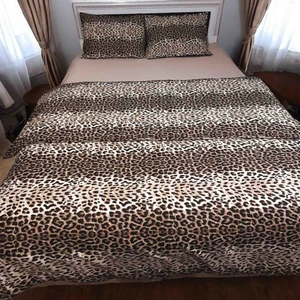 Leopar Desenli Çift Kişilik Nevresim Takımı