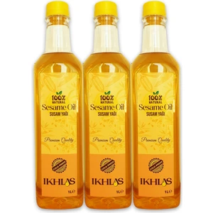 Soğuk Sıkım Susam Yağı 1 Lt (3lü Paket)