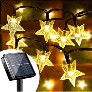 Su Geçirmez Solar Güneş Enerjili 8 Fonksiyonlu Günışığı 7 Metre 30 Yıldızlı LED Aydınlatma
