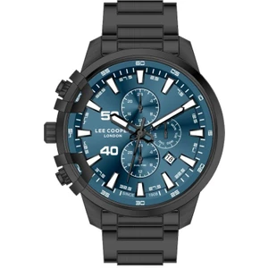 Lee Cooper LC07469.690-NM Tüm Fonksiyonları Aktif Gün ve Takvim Göstergeli 5 Atm Suya Dayanıklı Siyah Erkek Kol Saati
