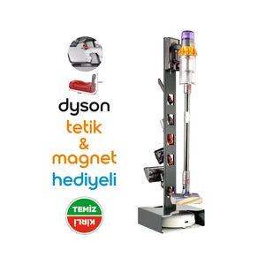 Robot ve Dikey Süpürge Standı | Robot ve Şarjlı Süpürge Standı | Universal | Beyaz Renk