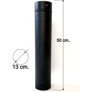 Vav Mühendislik Mat Siyah Emaye Soba Borusu 50 cm 1.kalite