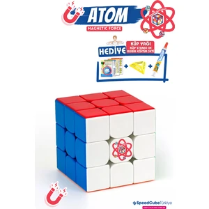 Galery Wood 3x3 Profesyonel Rubik Akıl Zeka Küpü Speedcube Mıknatıslı Manyetik Magnetic Eğitici Oyuncak Hız Küpü