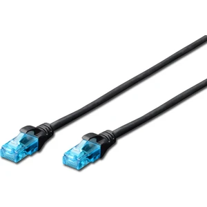 CAT. 5E Patch Kablo, UTP, 0.25 metre, AWG 26, Siyah Renk