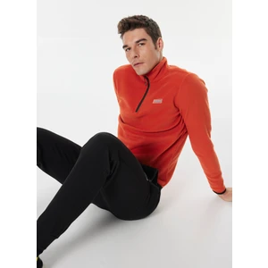 Discovery Expedition Düz Kiremit Erkek Polar Sweatshırt D4WM-SWT3993