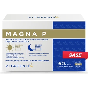 Magna P Magnezyum Ve Vitamin B6 Içeren Takviye Edici Vegan Gıda 60 Saşe