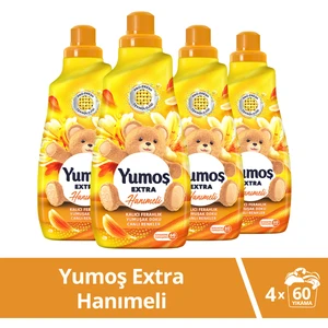 Extra Konsantre Çamaşır Yumuşatıcısı Hanımeli 1440 ml x4