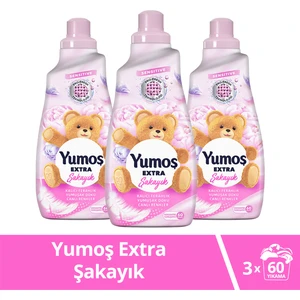 Extra Konsantre Çamaşır Yumuşatıcısı Şakayık 1440 ml x3