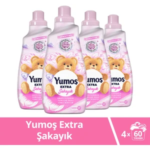 Extra Konsantre Çamaşır Yumuşatıcısı Şakayık 1440 ml x4