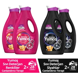 Sıvı Deterjan Canlandırıcı Terapi Renkliler 1690 ml x2 + Siyahlar 1690 ml x2