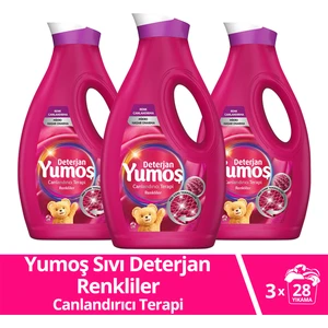 Sıvı Bakım Çamaşır Deterjanı Canlandırıcı Terapi Renkliler 1690 ml x3