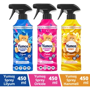 Sprey Hanımeli 450 ml Yumoş Sprey Orkide 450 ml x1 Yumoş Sprey Sprey Lilyum 450 ml