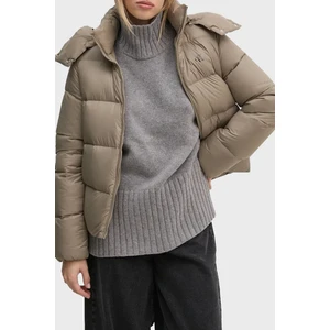 Calvin Klein Regular Fit Su Itici Çıkarılabilir Kapüşonlu Kısa Şişme Mont J20J223571PAV Bayan Mont J20J223571 Pav