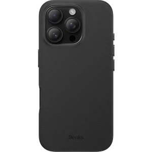 Apple iPhone 16 Pro Uyumlu Kılıf Magsafe Özellikli Çizilmeye Dayanıklı Vitapro Serisi Pu Deri Siyah