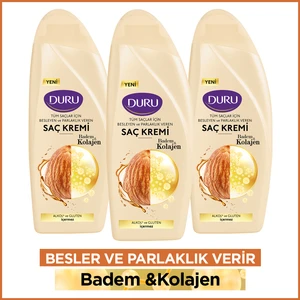Badem& Tüm Saçlar Için Saç Kremi 3X500 ml