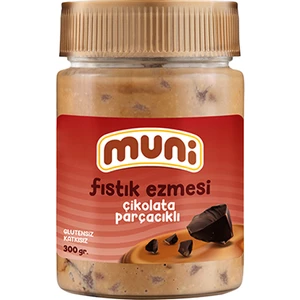 Çikolata Parçacıklı Fıstık Ezmesi, 300 gr