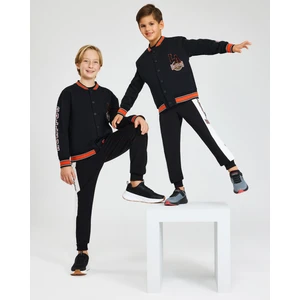 B 2xi-Lock Bomber Jacket Büyük Erkek Çocuk Siyah Mont SK242080-001