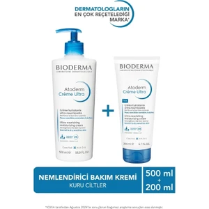 Atoderm Cream Ultra Normal ve Kuru Ciltler İçin Nemlendirici Yüz, Vücut Bakım Kremi 500 ml + 200 ml