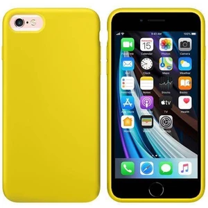 Piyasa Sepeti Apple iPhone 6S Plus İçi Kadife Silikon Kılıf Sarı