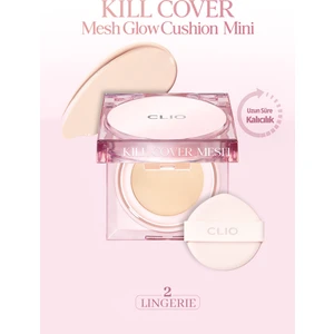 Yoğun Nem ve Işıltı Veren Cushion CLIO Kill Cover Mesh Glow Cushion Mini (2 Lingerie) SPF50+ PA++++