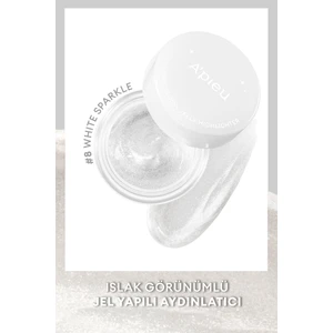MISSHA Islak & Doğal Görünümlü Jel Aydınlatıcı A'PIEU Juicy Pang Glossy Jelly Highlighter (#8 White)